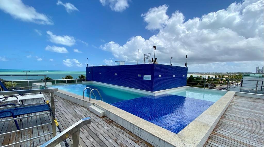 Apartamento Solar do Atlântico, beira-mar de Tambaú João Pessoa Exterior foto